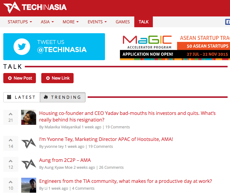 Techinasia Talk